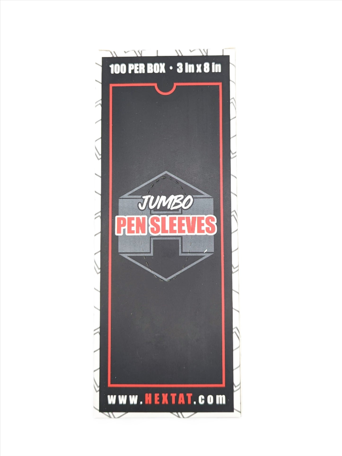 HEXTAT Black Jumbo Pen Sleeves (Box of 100)